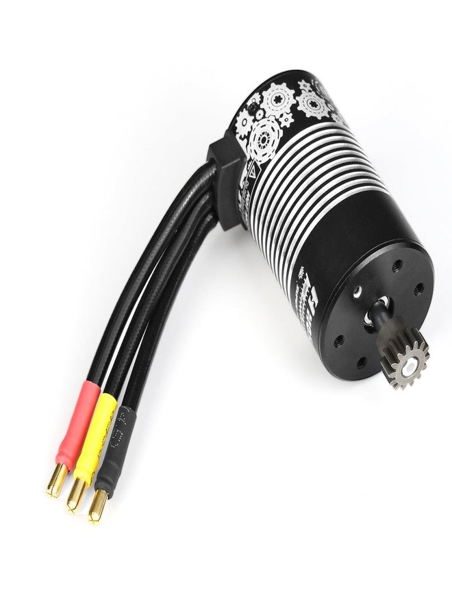 هوشيم محرك Hosim 3660 3100KV بدون فرش، محرك عالي السرعة مقاوم للماء لسيارات التحكم عن بعد بمقياس 1/8، طراز MSDJ-3660/X25-DJ36، متوافق مع X27، ومعظم قطع غيار تحديث شاحنات التحكم عن بعد بمقياس 1:8 - Image 1